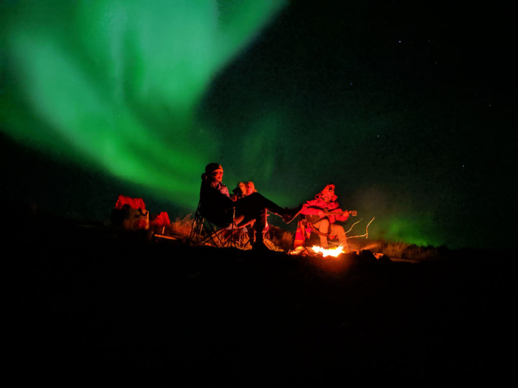Northern lights in Iceland's wild west fjords