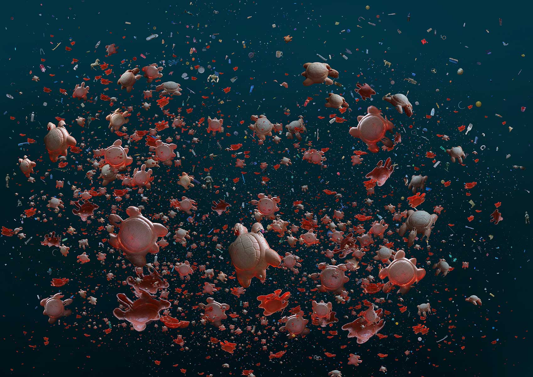 Ocean pollution pictures” by Mandy Barker, Shelf Life