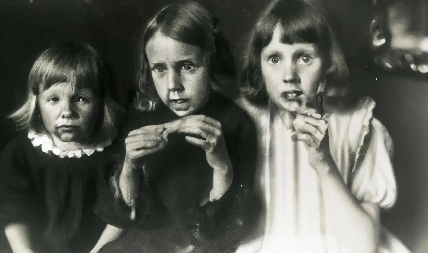 AI generated image by Boris Eldagsen showing three girls 